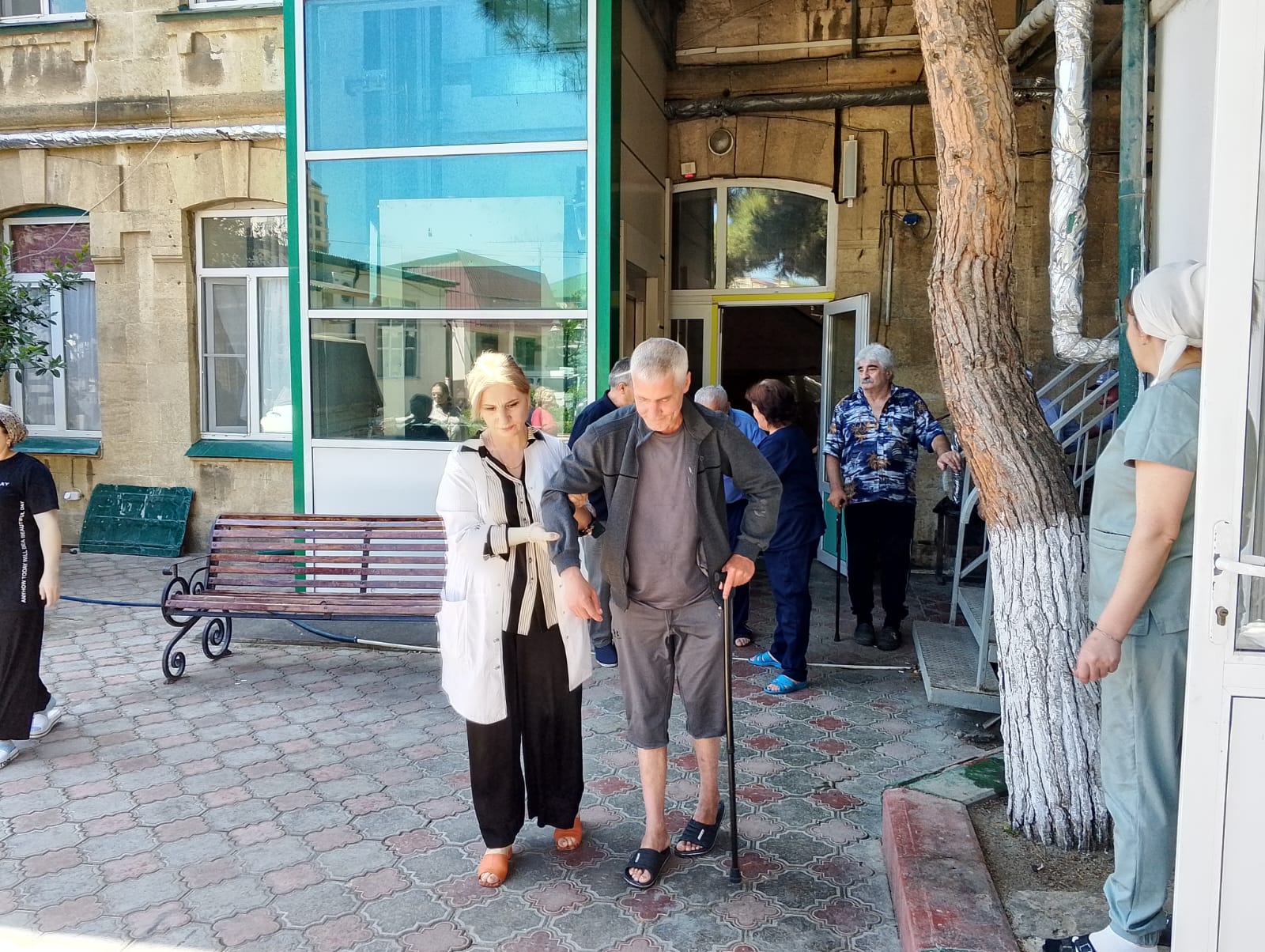 Учебная тренировка по эвакуации в ГБУ РД «Дом - интернат для престарелых и инвалидов «Дербент»